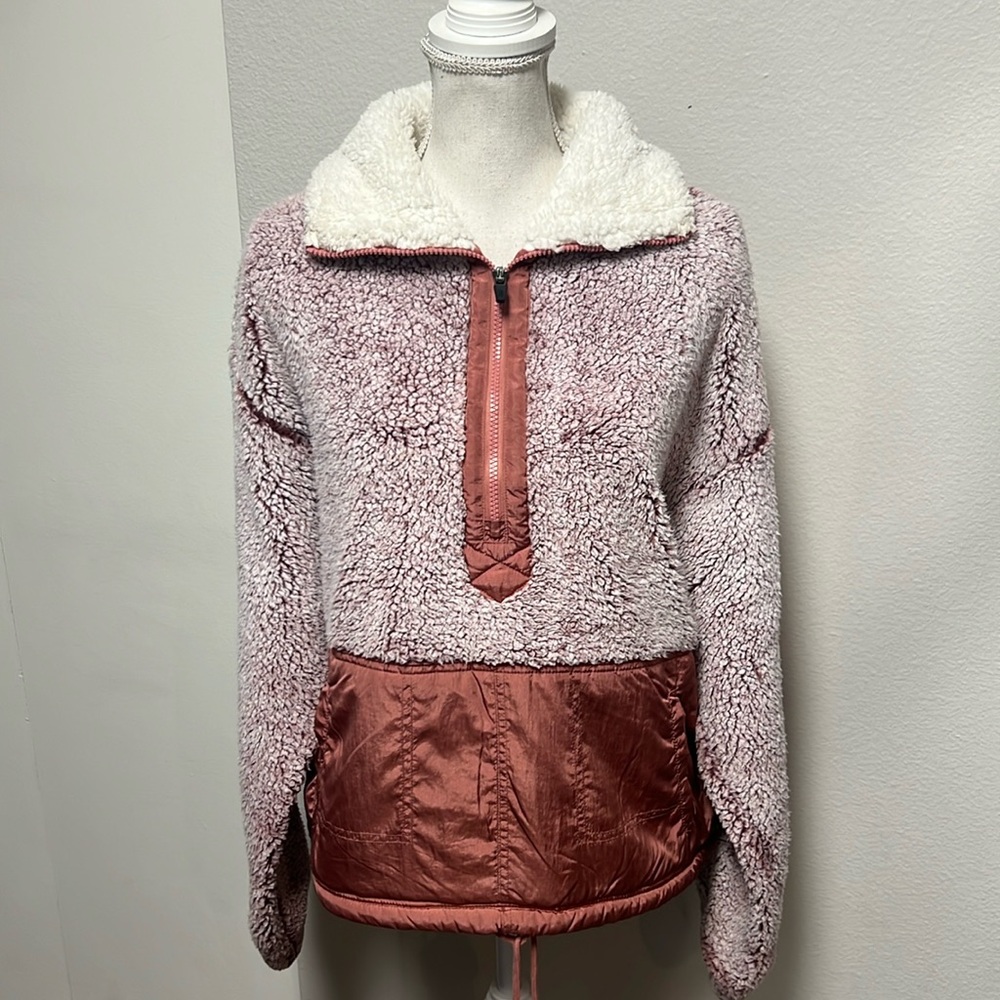 Free People Movement half zip fleece jacket